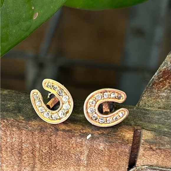 Antique 14k Old Mine Cut Diamond Studs - Picture 3 of 13